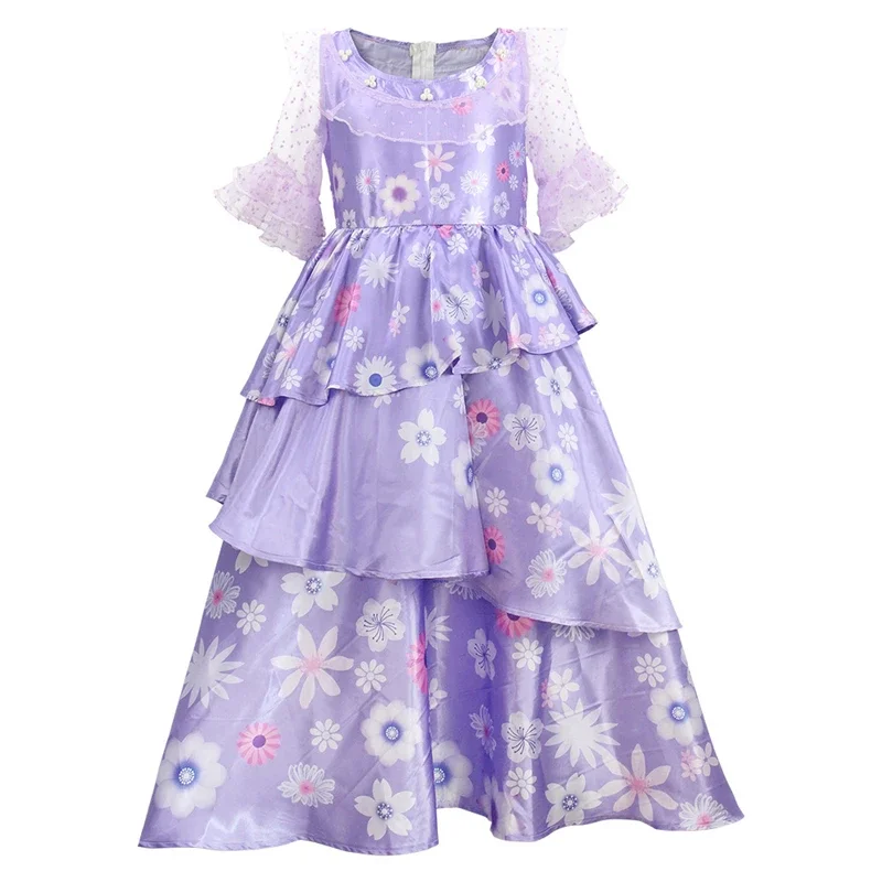 زي تنكري لأفلام الأنمي ، فستان إيزابيلا ، سحر ميرابيل ، فستان الأميرة الأنيق ، توريد حفلات الكرنفال ، هدية للبالغين