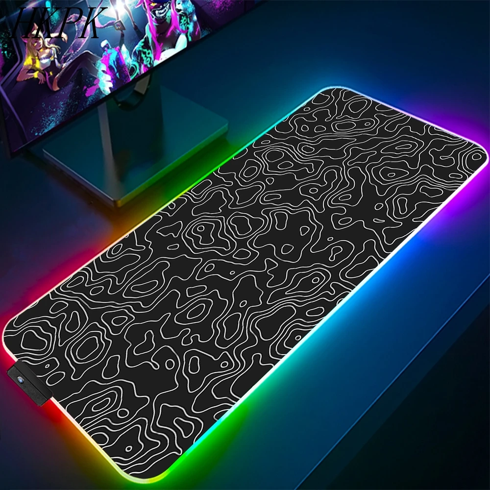 90x40cm Black And White Line R - Rgb Mousepad review and price