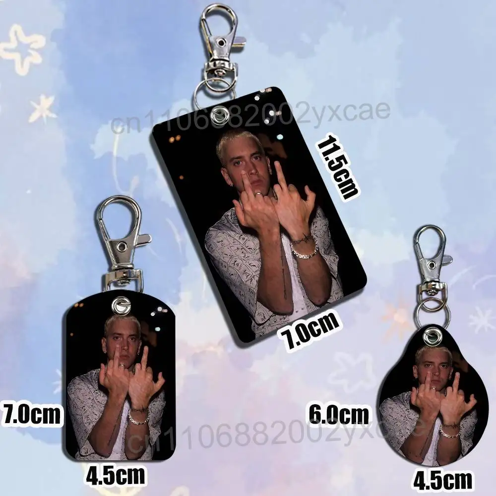 Lose Yourself Slim Shady Rap God Eminem Keychain Holder Suitable For Subway Bank Card Bus Card Case Badge Holder Wallet Card - view 3