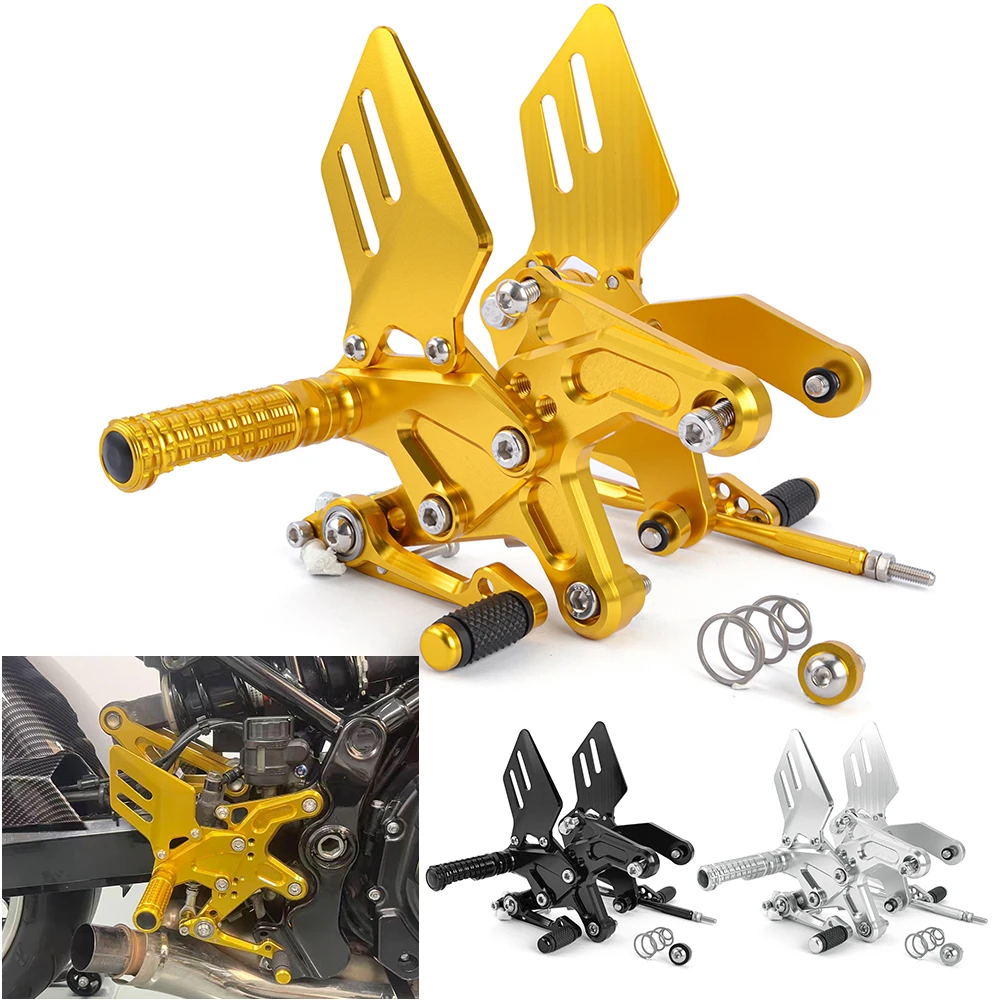 Adjustable Rearset Racing Footrests Foot Pedal For Kawasaki Z900RS Z 900 RS 2017 2018 2019 2020 2021 2022 2023 2024 2025 2026