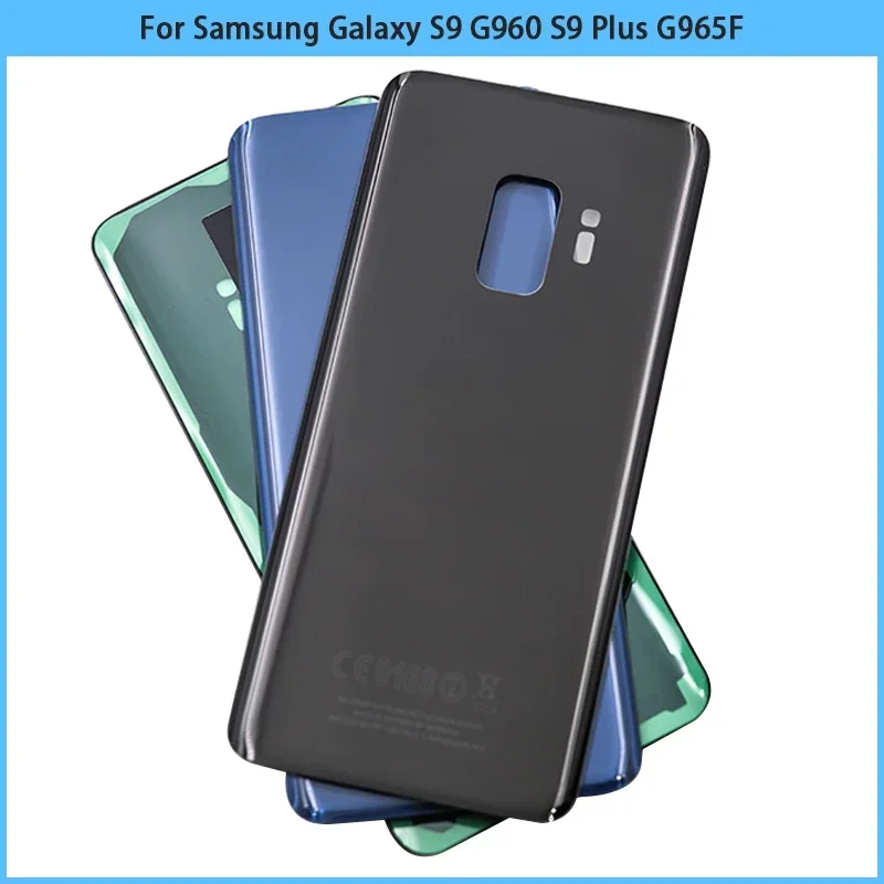 New for Samsung Galaxy S9 g960/S9 Plus g965 SM-G965F battery back cover rear door glass panel housing case camera lens replace