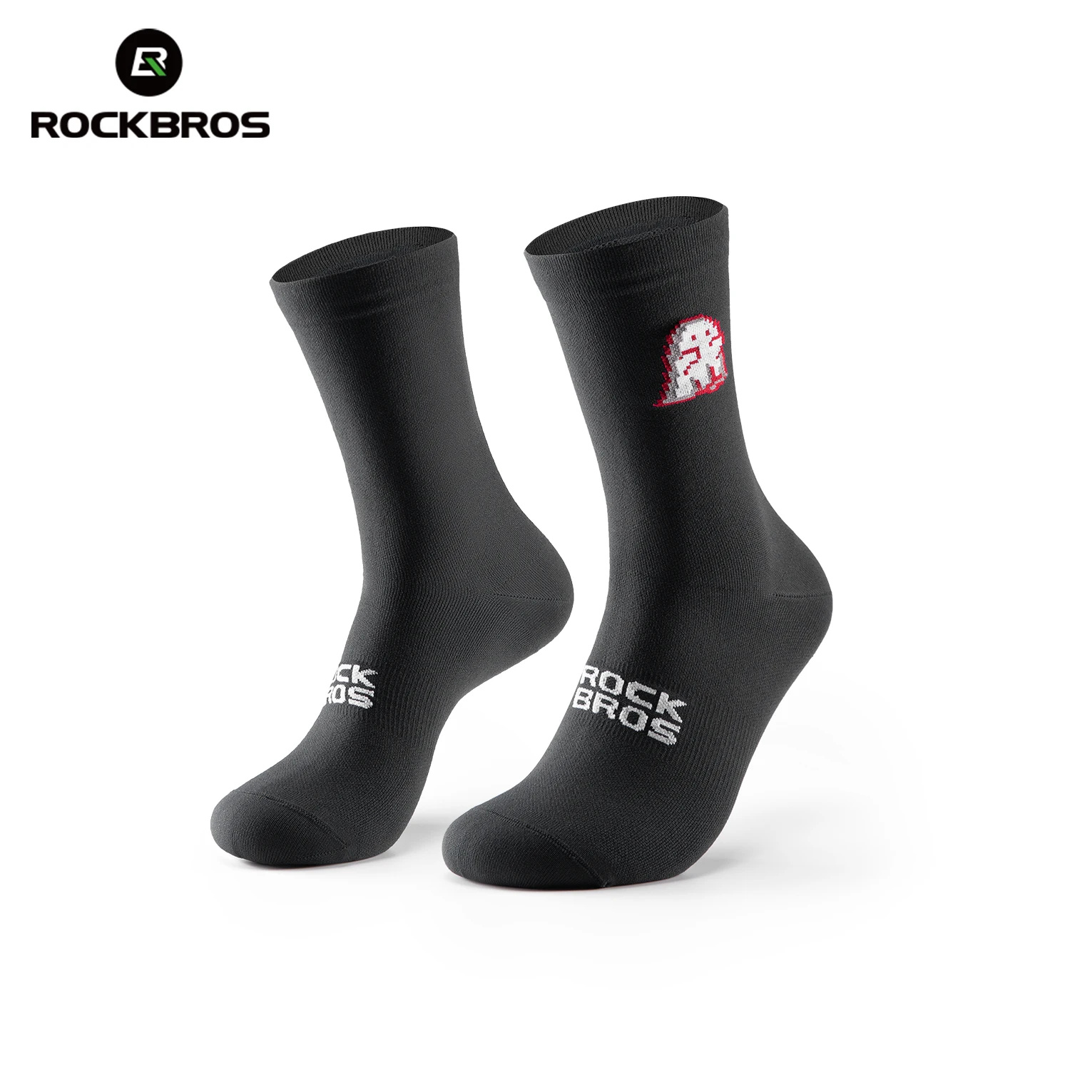 ROCKBROS Fahrradsocken, atmungsaktive, nicht feuchte Nylon-Socken, hautfreundliche Fahrrad-Sportsocken, feuchtigkeitsabsorbierende Outdoor-Socken