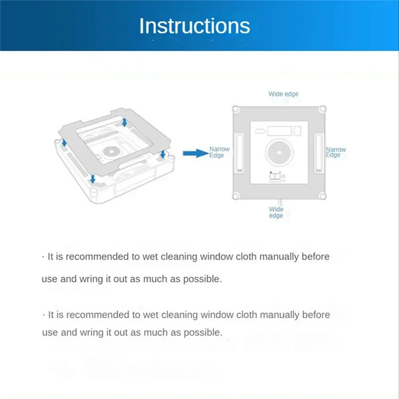 8 قطعة ل WINBOT W1/W1 برو نافذة مكنسة كهربائية ممسحة القماش استبدال قطع الغيار قابل للغسل ممسحة منصات الملحقات #4