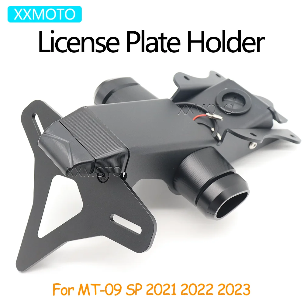 

For Yamaha MT09 MT 09 MT-09 SP 2021 2022 2023 Motorcycle License Plate Holder Rear Short Tailstock Frame Bracket