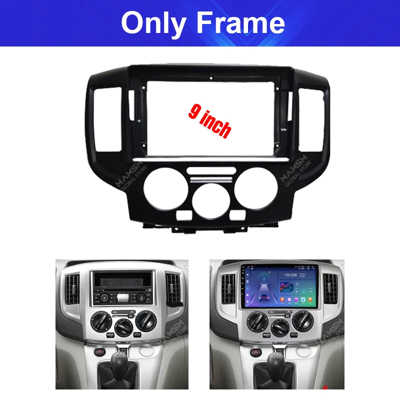 Car Radio Fascias Android GPS Stereo Player 2 Din For Nissan NV200