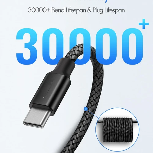 Toocki USB C타입 케이블 고속 충전 충전기 코드, 아이폰 15, 14, 13, 12, 11, 화웨이 P40 P30, 리얼미 오포 원플러스용, 1m, 2m