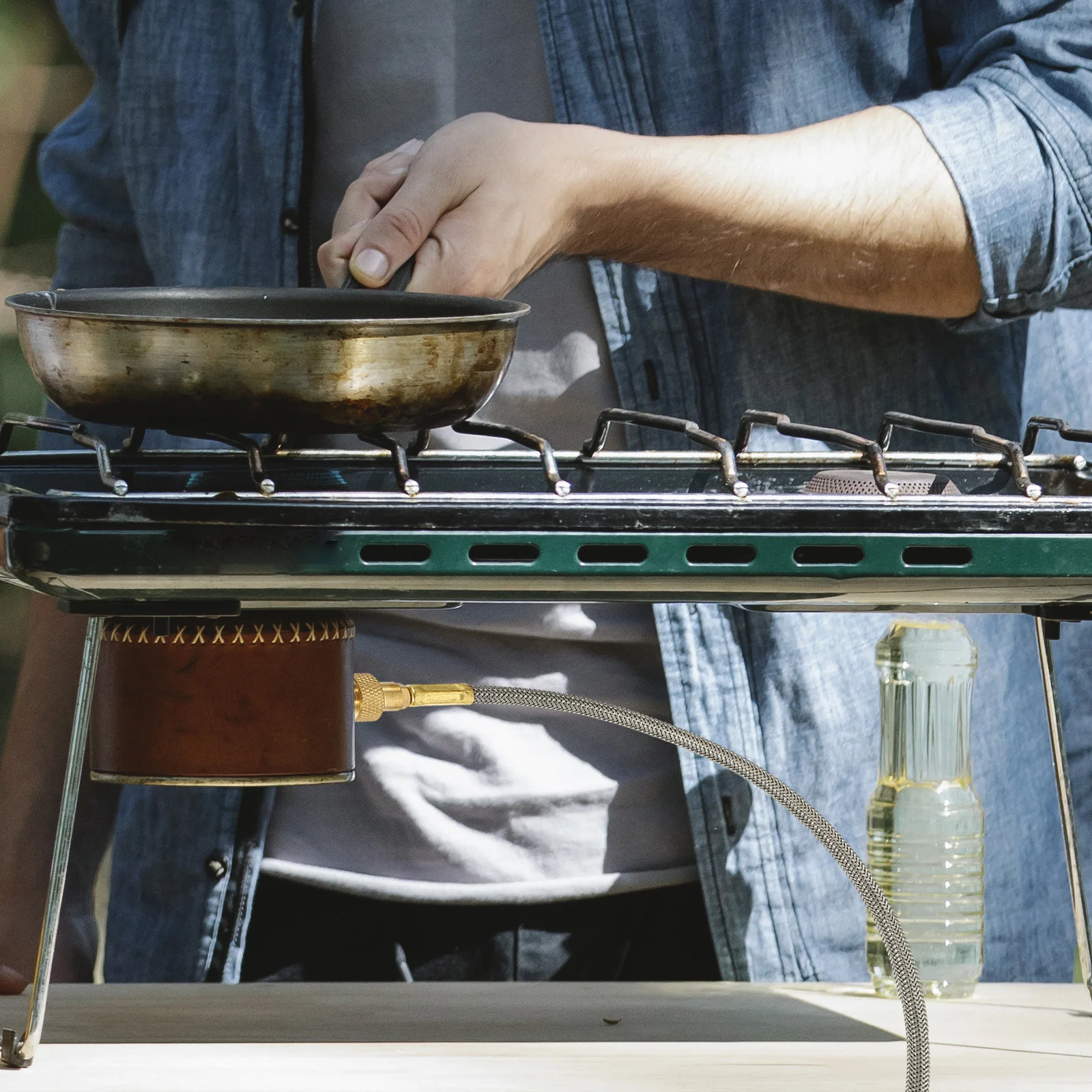 

1 Unit Propane Hose Adapter with Regulator for Flat Tank Valve Closure Support Low Pressure Gas Flow Efficient Bottom