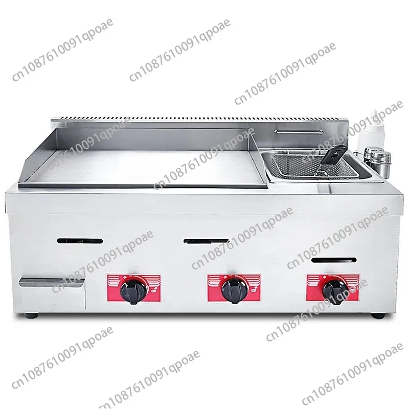 Hotel Restaurant Desktop Gas Grill Pan Griddle 304 Stainless Steel Versatile Cooking Surface Commercial Kitchen Equipment