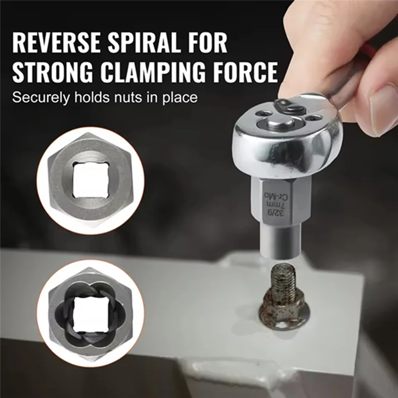 

【Flash Deal】29Pcs Bolt Extractor Set Bolt And Nut Remover Set 6Mm To 10Mm 13/32Inch To 3/4Inch CR-MO Steel Extraction Socket Set