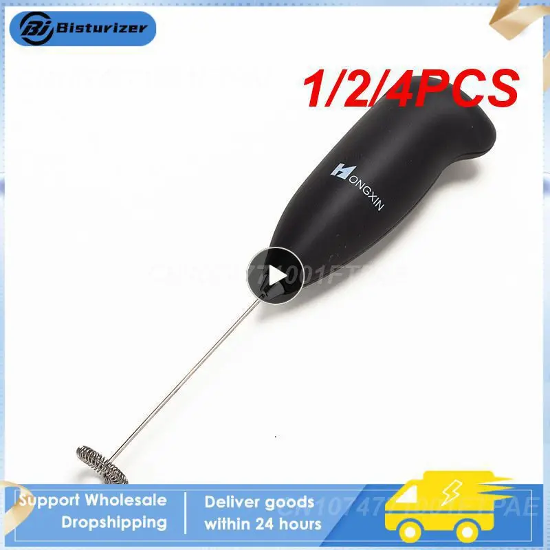 

1/2/4PCS Handheld Electric Milk Frother Mini Foamer Coffee Maker Egg Beater For Chocolate Cappuccino Stirrer Portable