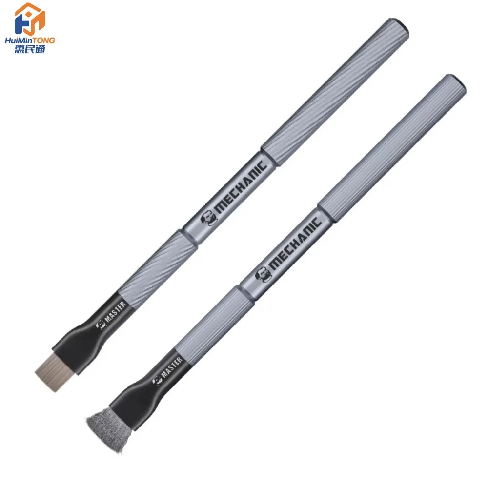 MECHANIC Master Steel Brush Anti-Static for Motherboard PCB IC Pad Cleaning Solder Oil Brush Mobile Phone Repair Tool