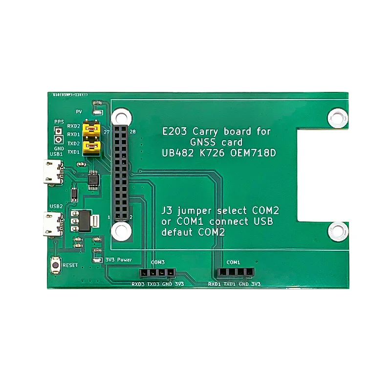 Receptor GNSS Carry Board, Diferencial de posicionamento de alta precisão, Cartão RTK, UB482 K726, OEM718D, V28, UM982