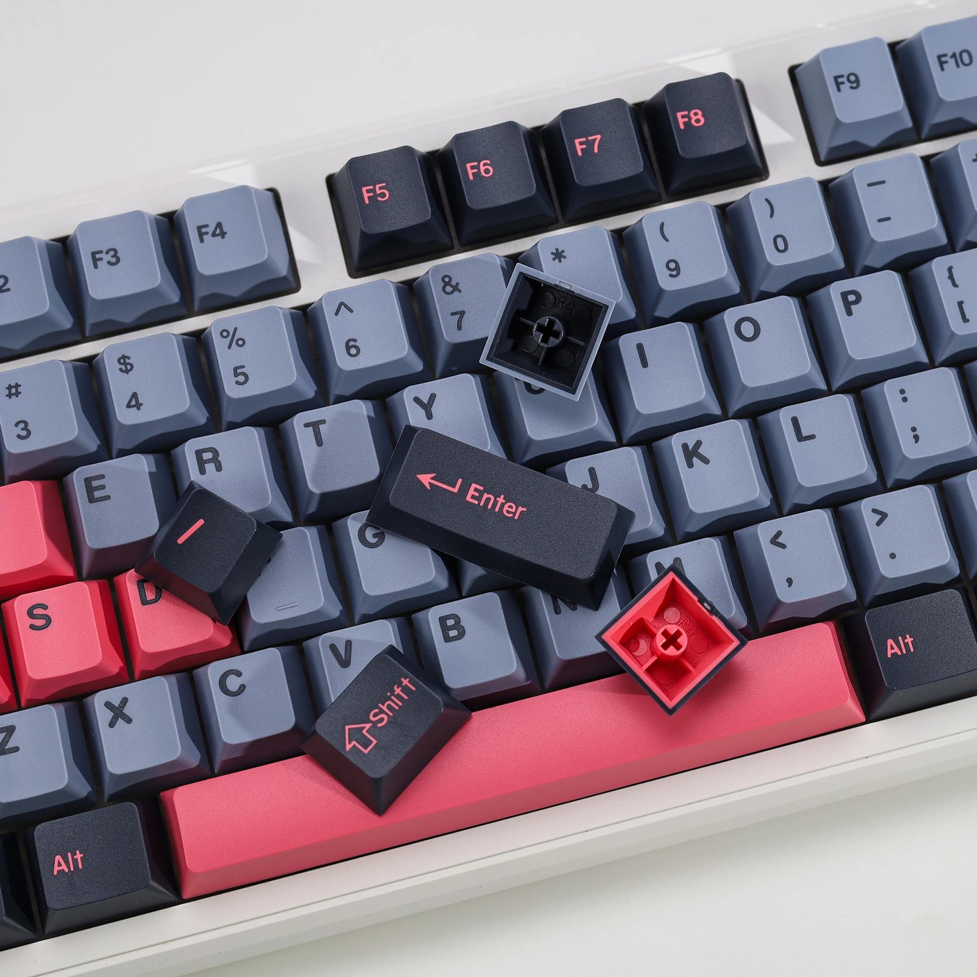 KBDiy 174 Keys GMK 8008 Keycaps Double Shot PBT Set Cherry Profile Custom Retro Key Caps For Mechanical Keyboards Keycap DIY