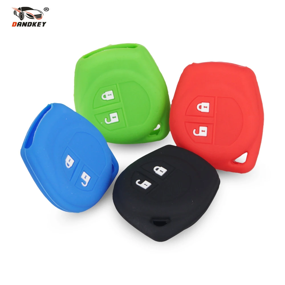 Dandkey Silicone Rubber Car Key Case Cover for SUZUKI SX4 SWIFT LIANA ALTO IGNIS ESTEEM BALENO GRAND VITARA