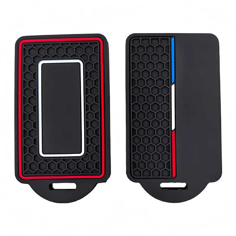 Access Card Case Silicone Card Holder Keychain Key Ring Door Lock Access Tags ID Card Case Keychain Access Card Bag