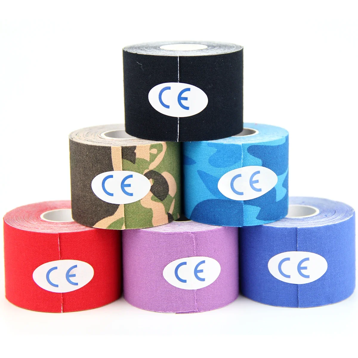 12 rolls Sports Tape Kinesiology Tape Athletic Strapping Gym Tennis Fitness Running Knee Muscle Pain Care