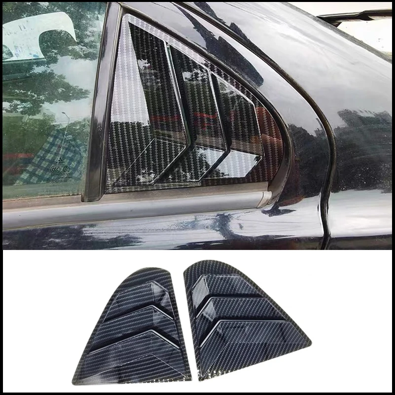 Car Styling For Mitsubishi Lancer EX X Evo 2008-2018 Rear Window Side Vent Shutter Louver Trim Cover Auto Accessories