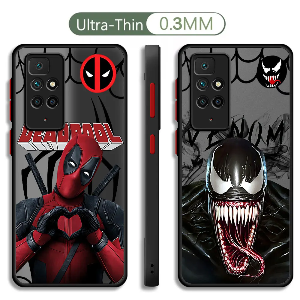 Marvel Super hero Cool Phone Case for Redmi Note 11S 9T 10S 9S 12 13 Pro 12S 10 Pro 11T 11 Pro 9 4G 5G Silicone Luxury Cover