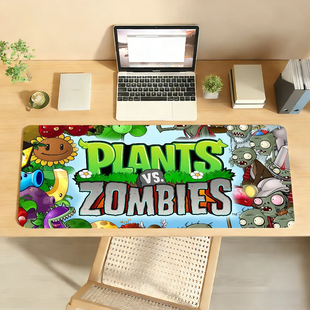 P-Plants vs Z-Zombies-S Game Mouse Pad For Office Gaming And Keyboards Non-Slip Large Waterproof