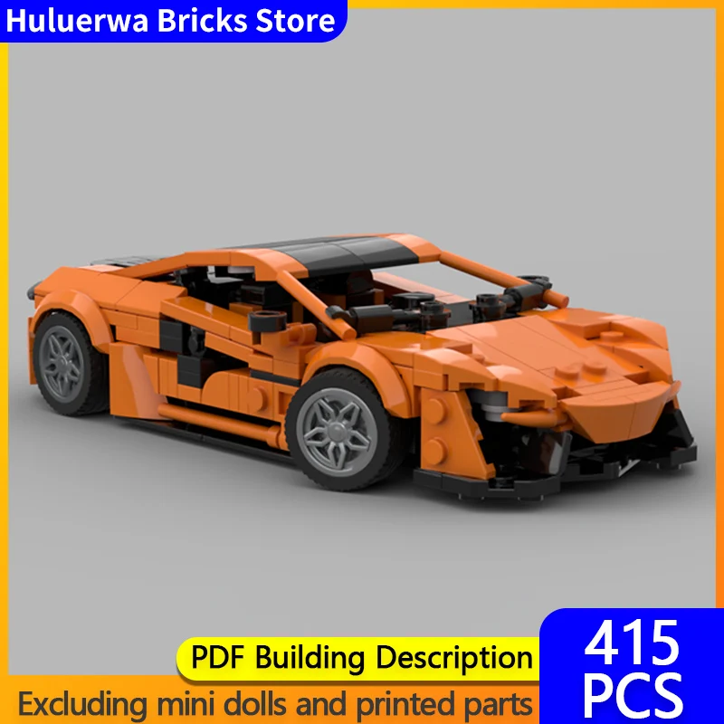 

Модель скоростного гоночного автомобиля MOC, строительные кирпичи 570S, верхний уровень, спортивный автомобиль, модульная технология, подарки, праздник, сборка, детские игрушки, костюм