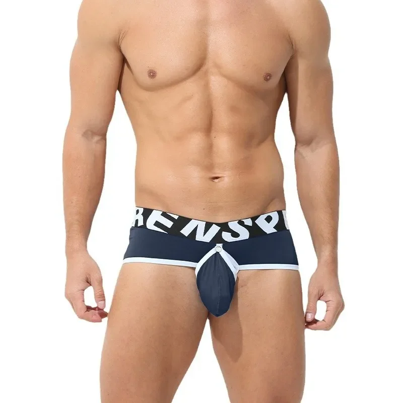 3PCS/2PCS/1PCS Men's Sexy Hollow Panties with Removable Pouch Low Waist Open Back Briefs Underwear Thin Hombre Shorts