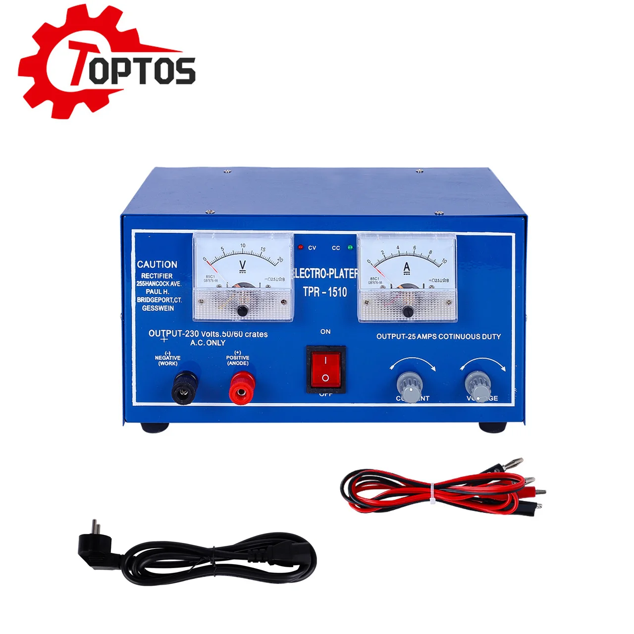 

toptos 15V 10A TPR-1510 Professional Goldsmith Gear Jewelry Plating Apparatus Gold Electroplating Rectifier