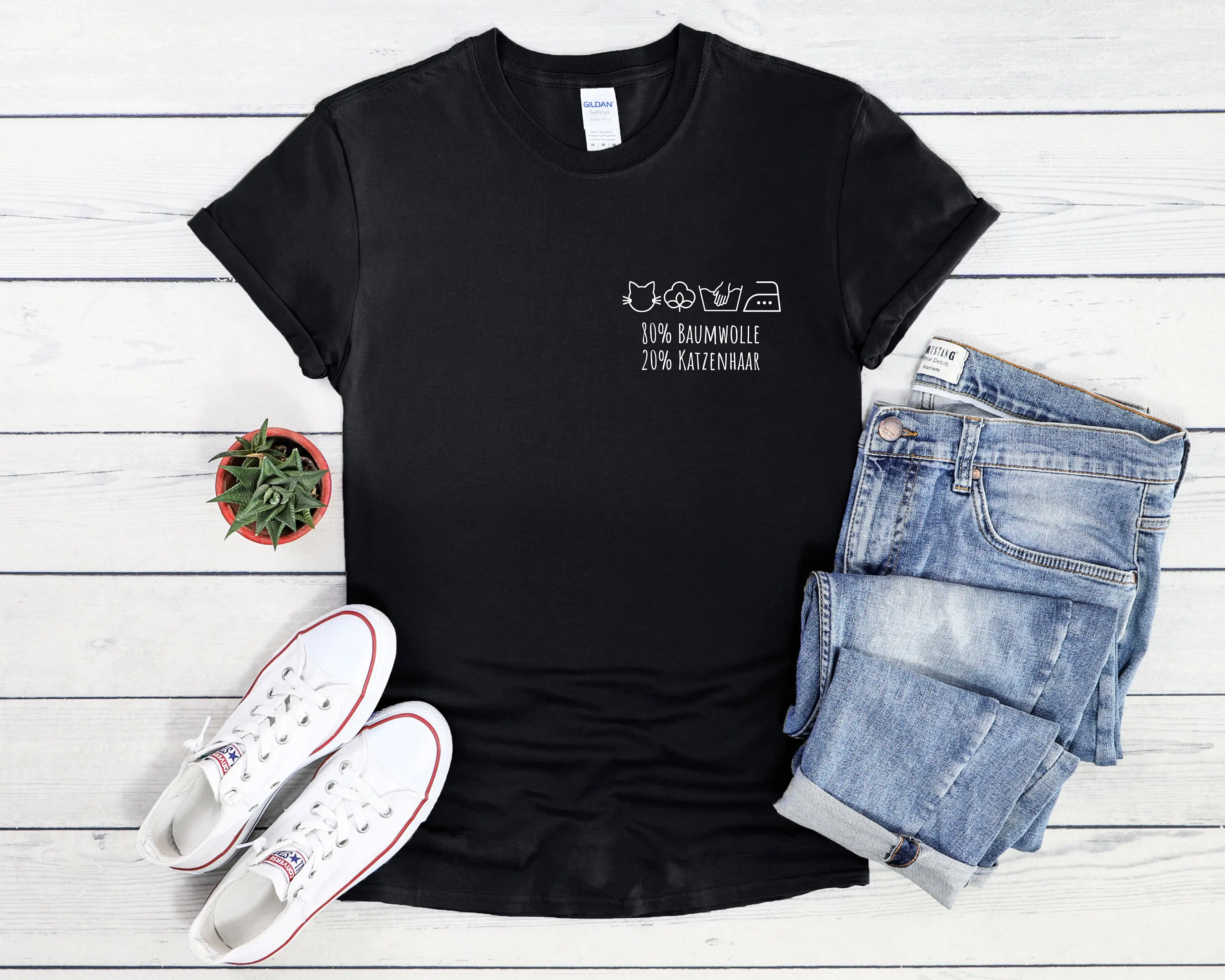 

Cat T Shirt Made Of Cotton And Hair Funny Perfect As A Gift For Lovers