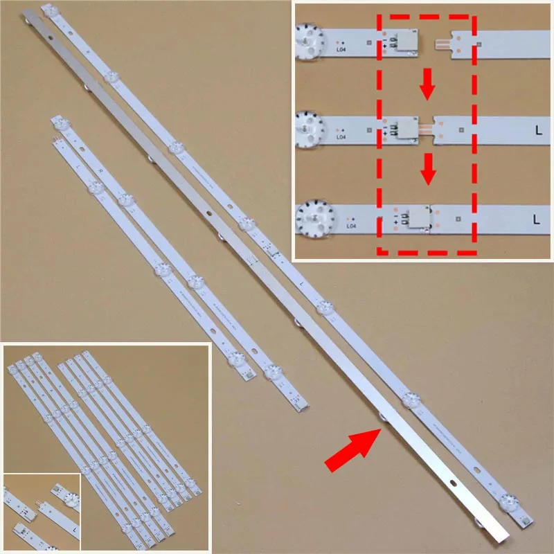 Kits LED TV Array Bar For Digma DM-LED40F205BT2 Backlight Strips RF-BS400012SE30-0701 A1 Kits Bands For Sharp LS-40FI3012E Tapes