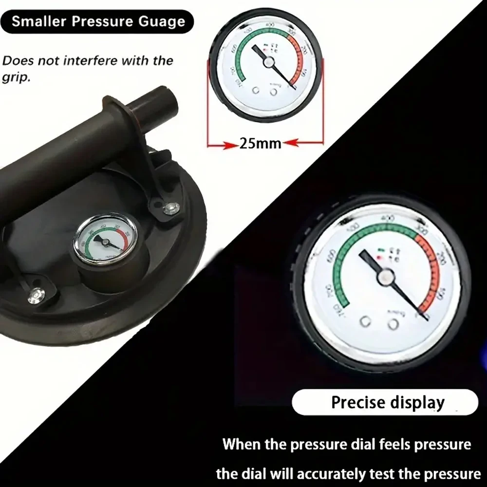 Ventose in vetro da 8 pollici per sollevare il grande ventosa sottovuoto per carichi pesanti in vetro Sollevatore per piastrelle industriale per parabrezza da finestra