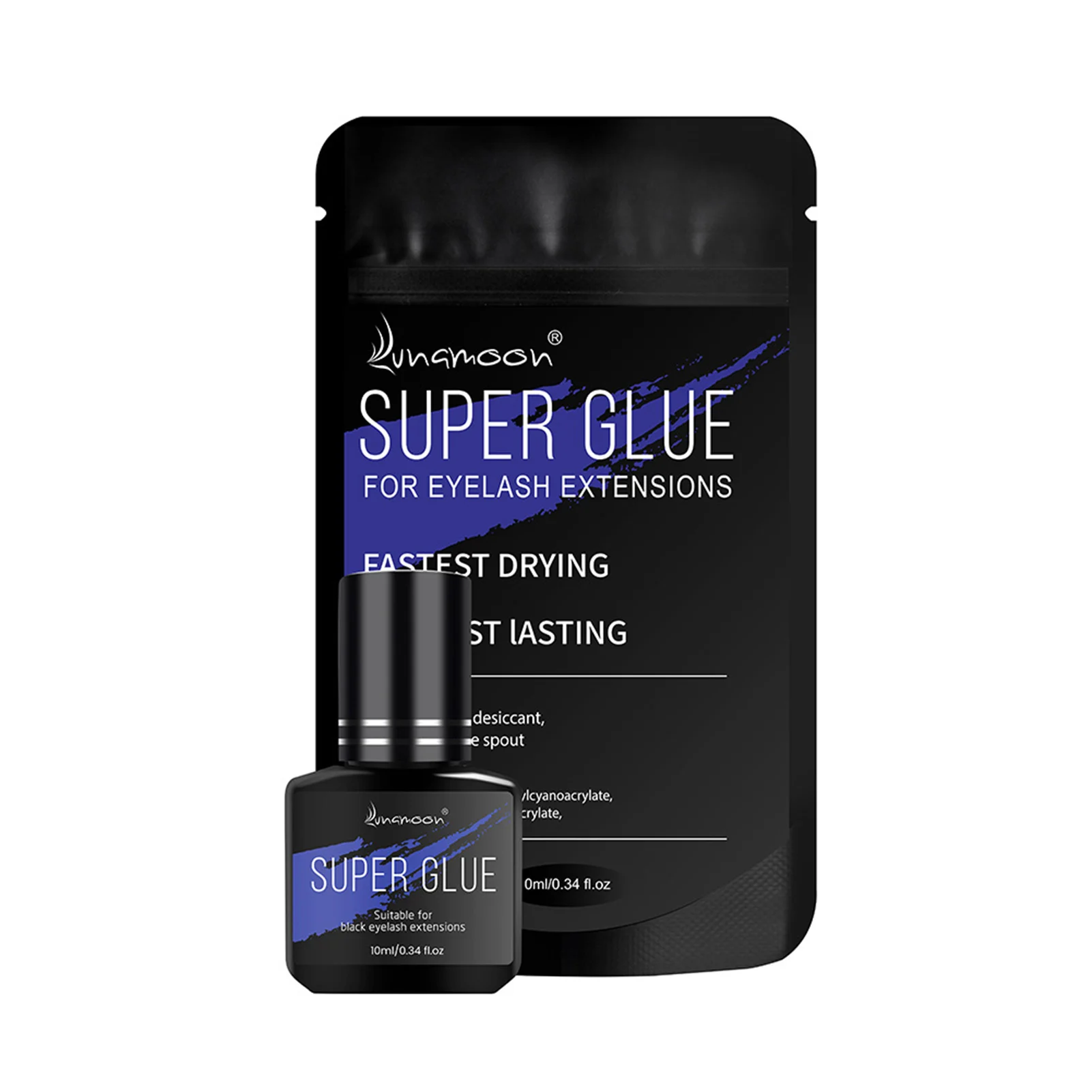 10 مللي سريعة الجافة لتقوم بها بنفسك رمش تمديد الغراء الرموش الصناعية طويلة الأمد لاصق هيبوالرجينيك لملحقات ماكياج المهنية #6