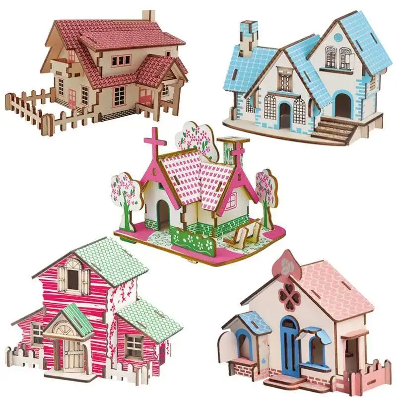 

DIY puzzle blocks for 3 to 14 years old building hut block toys builder miniature blocks building sets gifts
