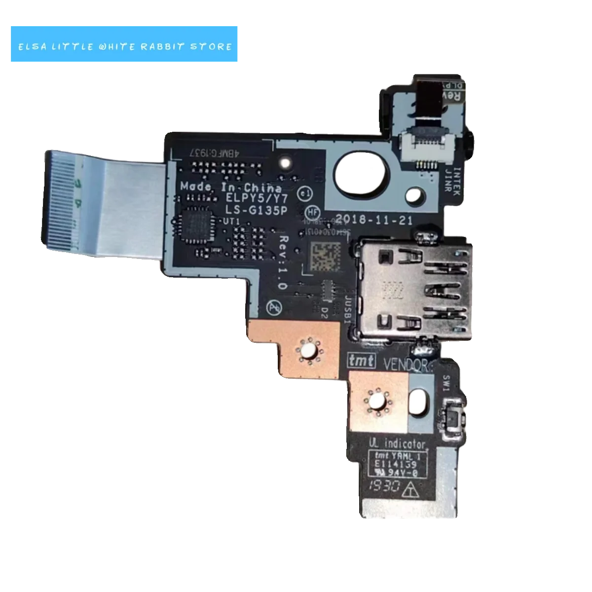 

Для Lenovo Legion Y740-15 плата кнопки питания USB с кабелем LS-G135P 5C50S24880