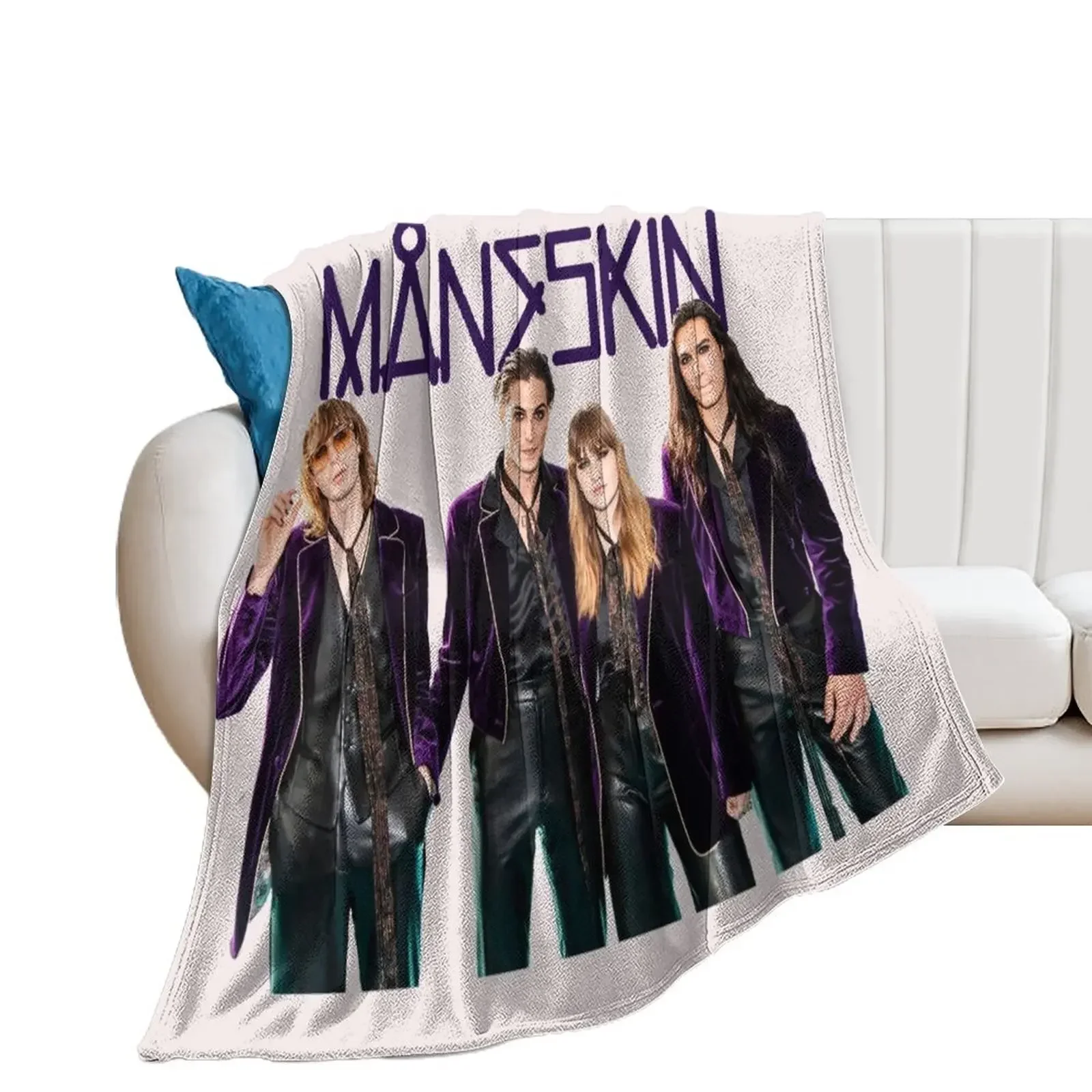 M?neskin Best seller Throw Blanket Summer Sleeping Bag Bed Fashionable for sofa Blankets