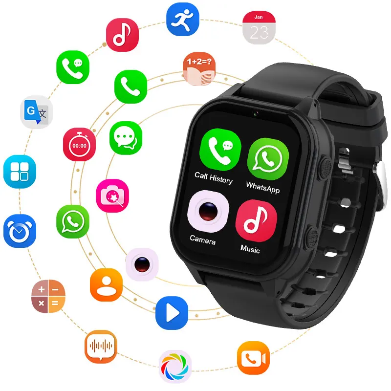 Reloj inteligente Wonlex para niños 4G SOS GPS reloj de pulsera Whatsapp KT19Pro Android8.1 con cámara de videollamada reloj inteligente para niños