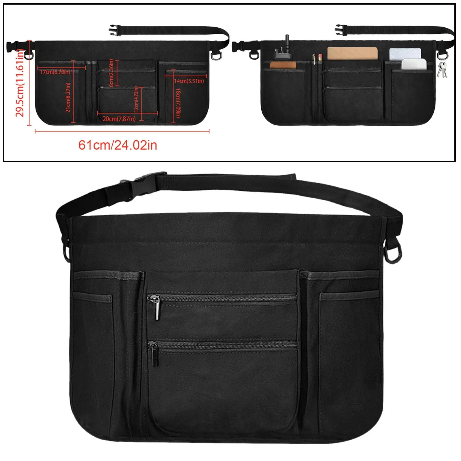 Utility Tool Belt Waist Money Pouch Portable for Craftsmen Outdoor Carpenter