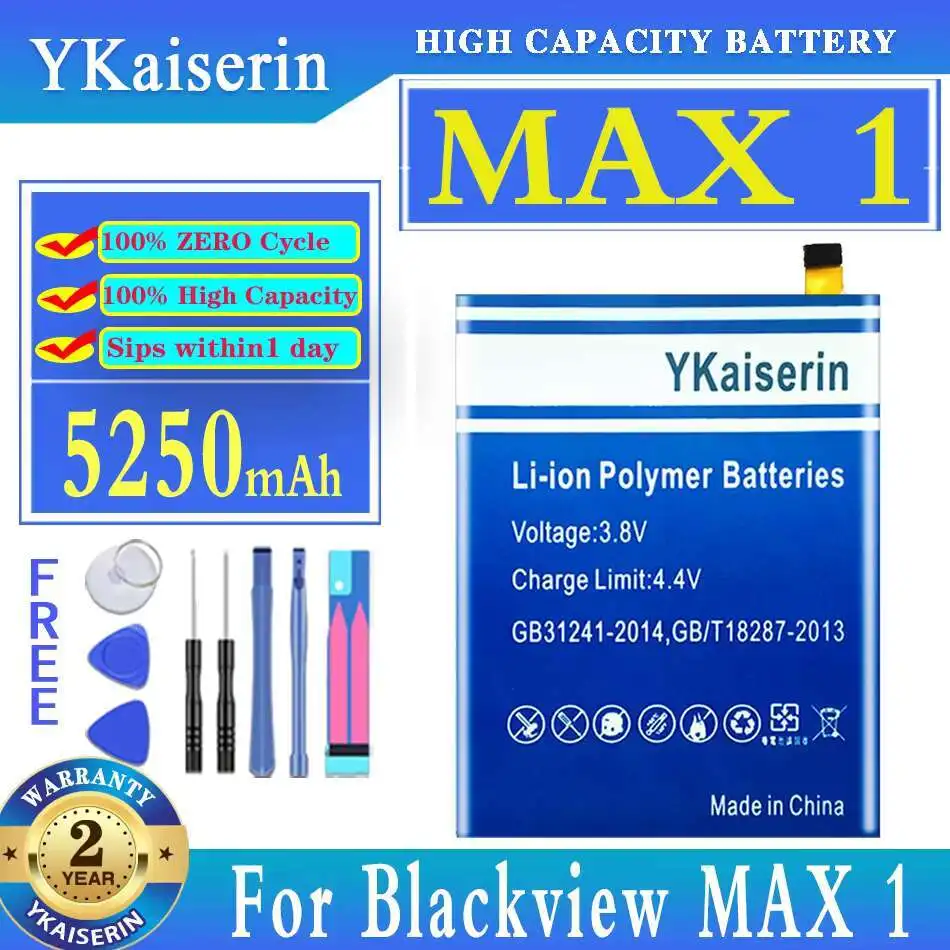 

For Blackview Max 1 High Capacity 5250Mah Mobile Phone Battery