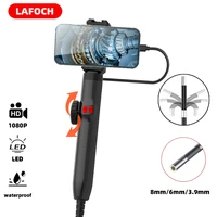 3,9 mm/6,2 mm/8,5 mm 360 °   Cámara endoscópica boroscopio articulada con luz, endoscopio con teléfono Android/iOS