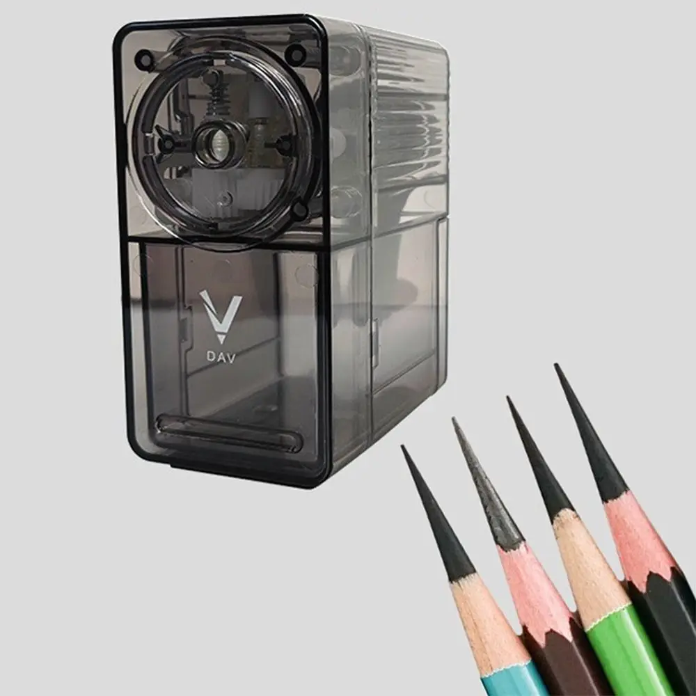 

Hand Crank Manual Pencil Sharpener V-shape Spiral Steel Blade Hand Crank Sharpeners Handheld Adjustable Gear Pencil Cutter