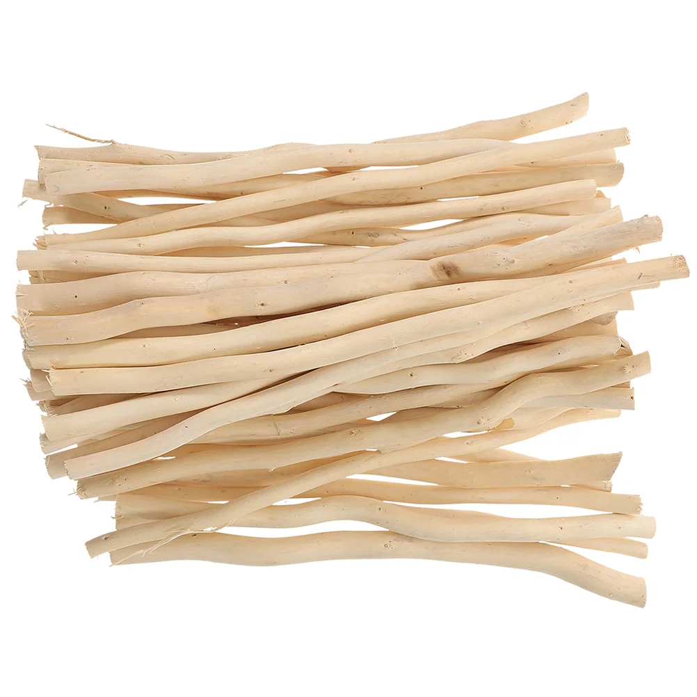 

50 Pcs Natural Dry Branches Skewers Logs Artificial Twigs Vase Filler Decor Wood Crafting Stick Sticks Accessory for Manual