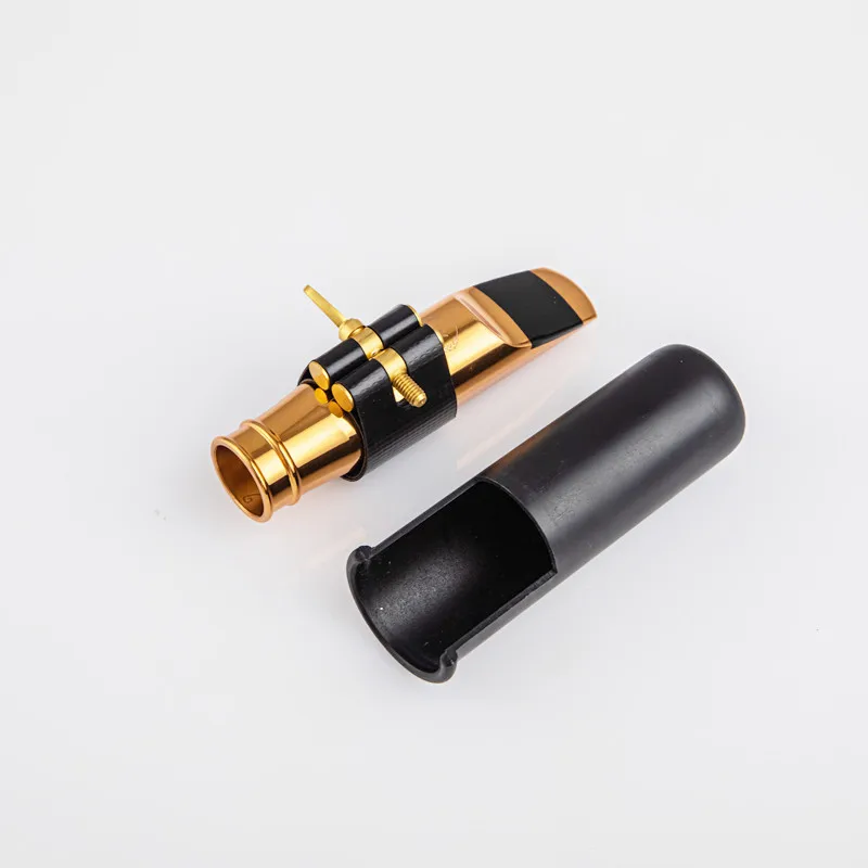 

New Professional Tenor Soprano Alto Saxophone Metal Mouthpiece Gold Plating Sax Mouth Pieces Accessories Size 5 6 7 8