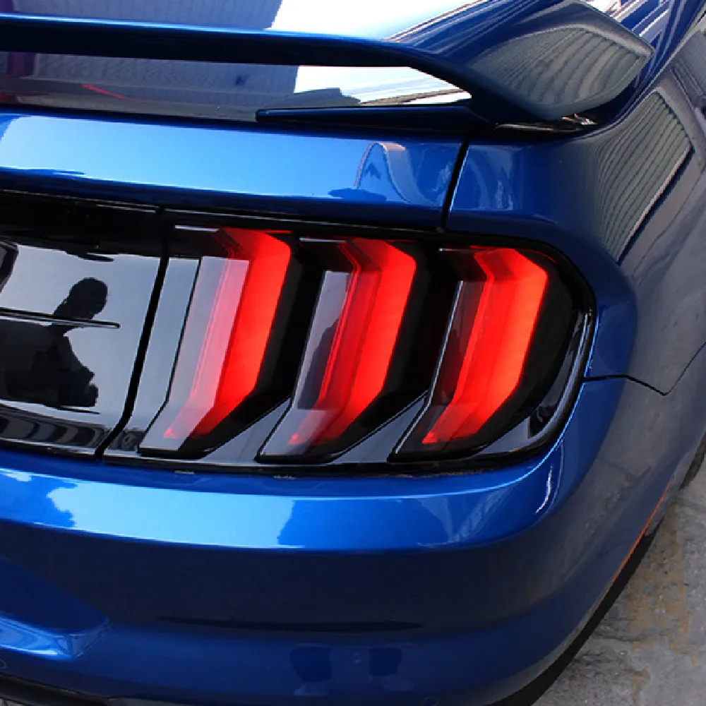 Lamp Hoods for Ford Mustang 2018-2022 Car Rear Tail Light Decor Cover Taillight Lamp Sticker Accessories