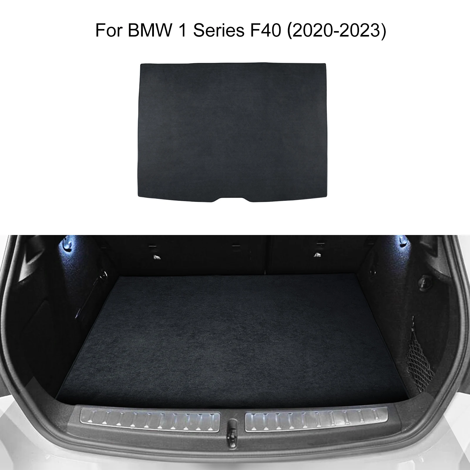 

For BMW 2020 2021 2022 2023 F40 1 Series Flannel Rear Trunk Pad Accessories Anti-dirty Cargo Liner Mat Cover Decoration Suede