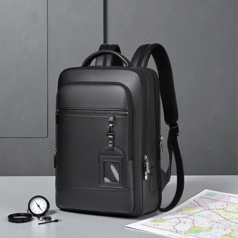 5th ave leather backpack Belle & Bloom Made from top quality leather it features a large zipped compartment with multiple internal and external pockets for easy organization Belle & Bloom 5th Ave