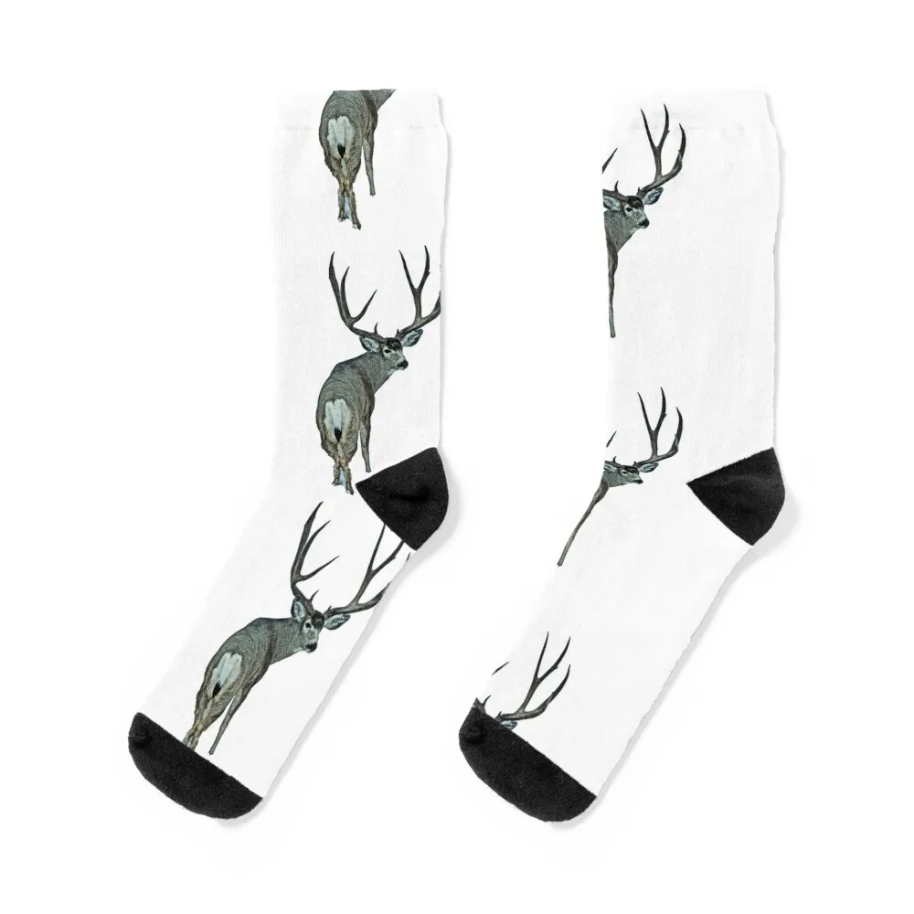 

Massive mule deer buck Socks shoes loose cool luxe Ladies Socks Men's