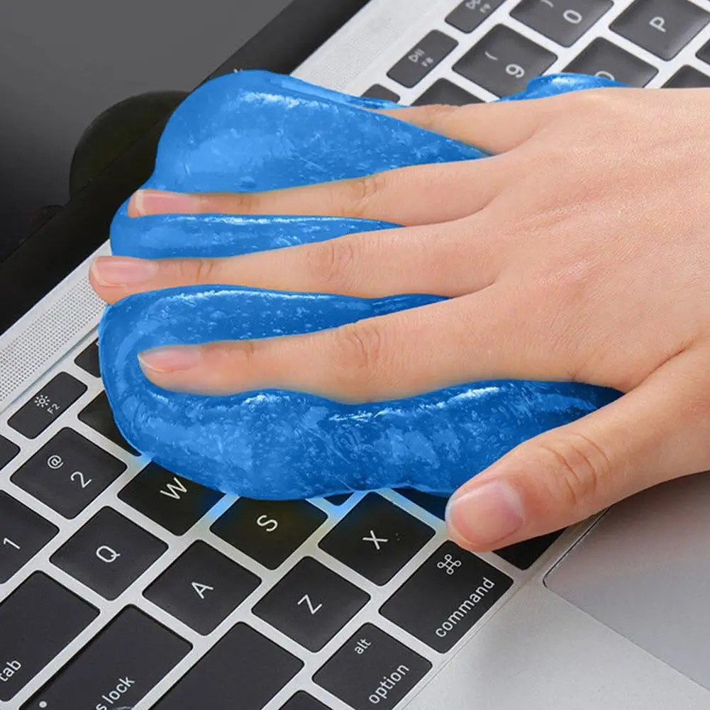 جل تنظيف السيارة، تنظيف عميق، قابل لإعادة الاستخدام، متعدد الوظائف لفتحات لوحة القيادة، عجلة القيادة، مزيل الرائحة غير اللزجة