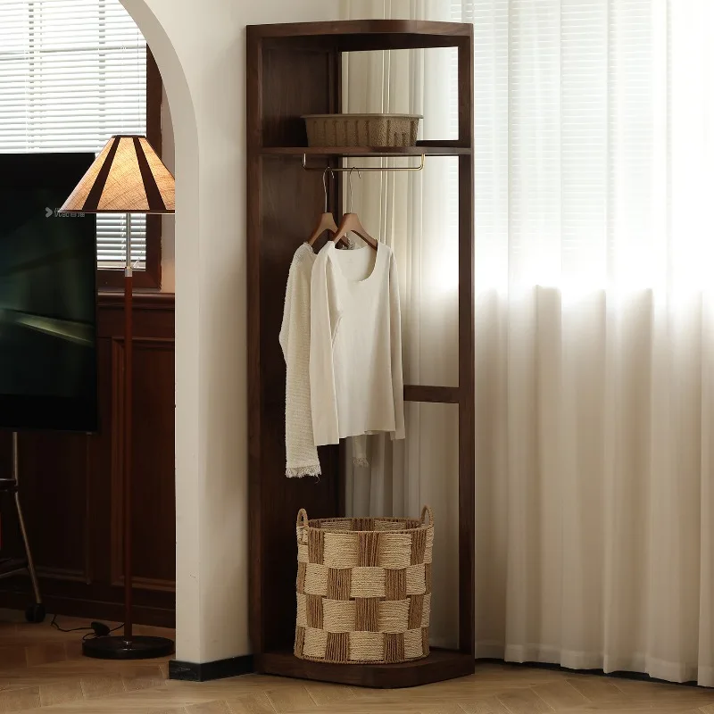 North American Black Walnut Hanging Rack, a perfect way to store clothes at the foot of the bed, a perfect all-solid wood