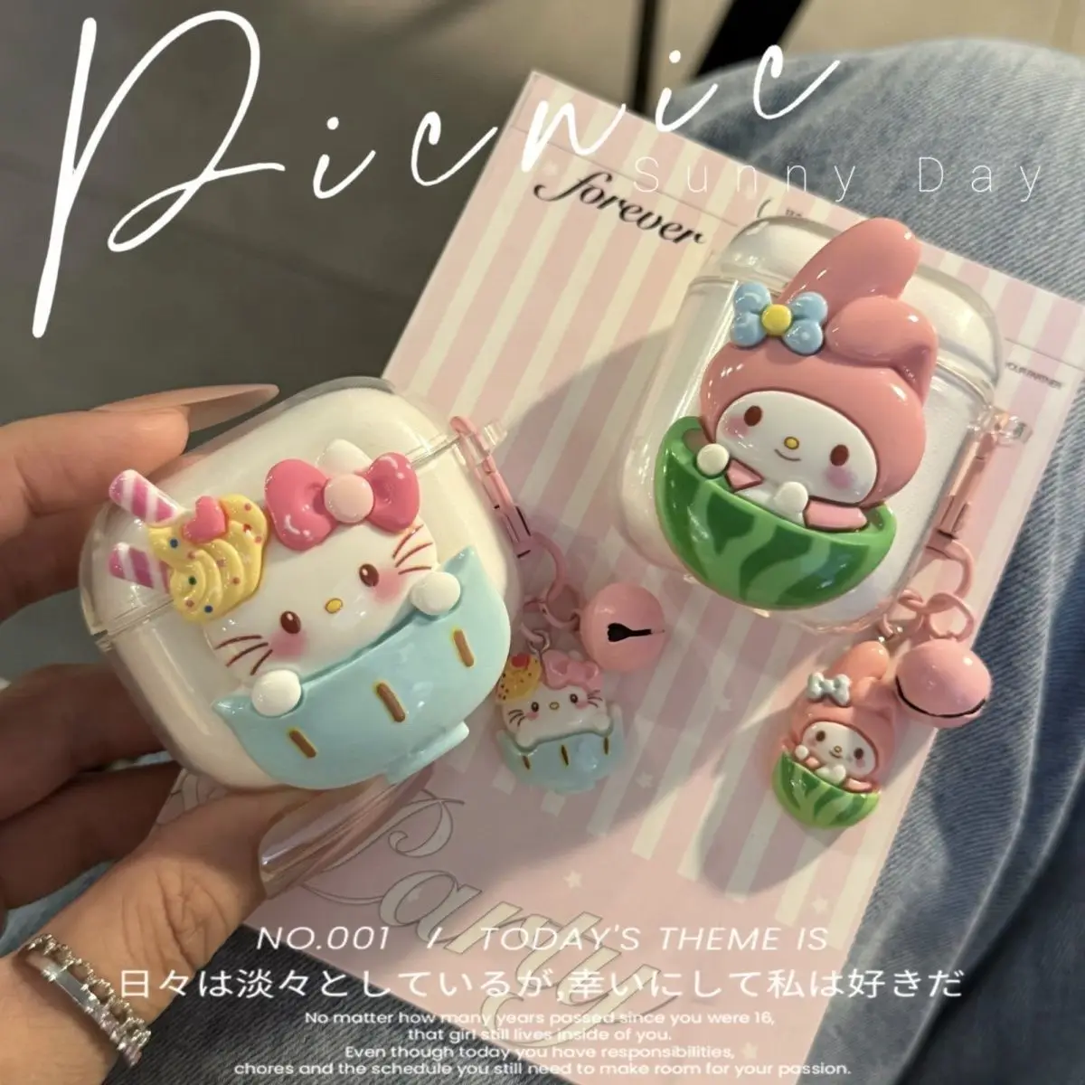 

Cartoon KT Cover Case for Airpods Pro3 Cartoon Earphone Case for Airpods Pro2 Pro 4 3 2 1 Protective Cover Accessories