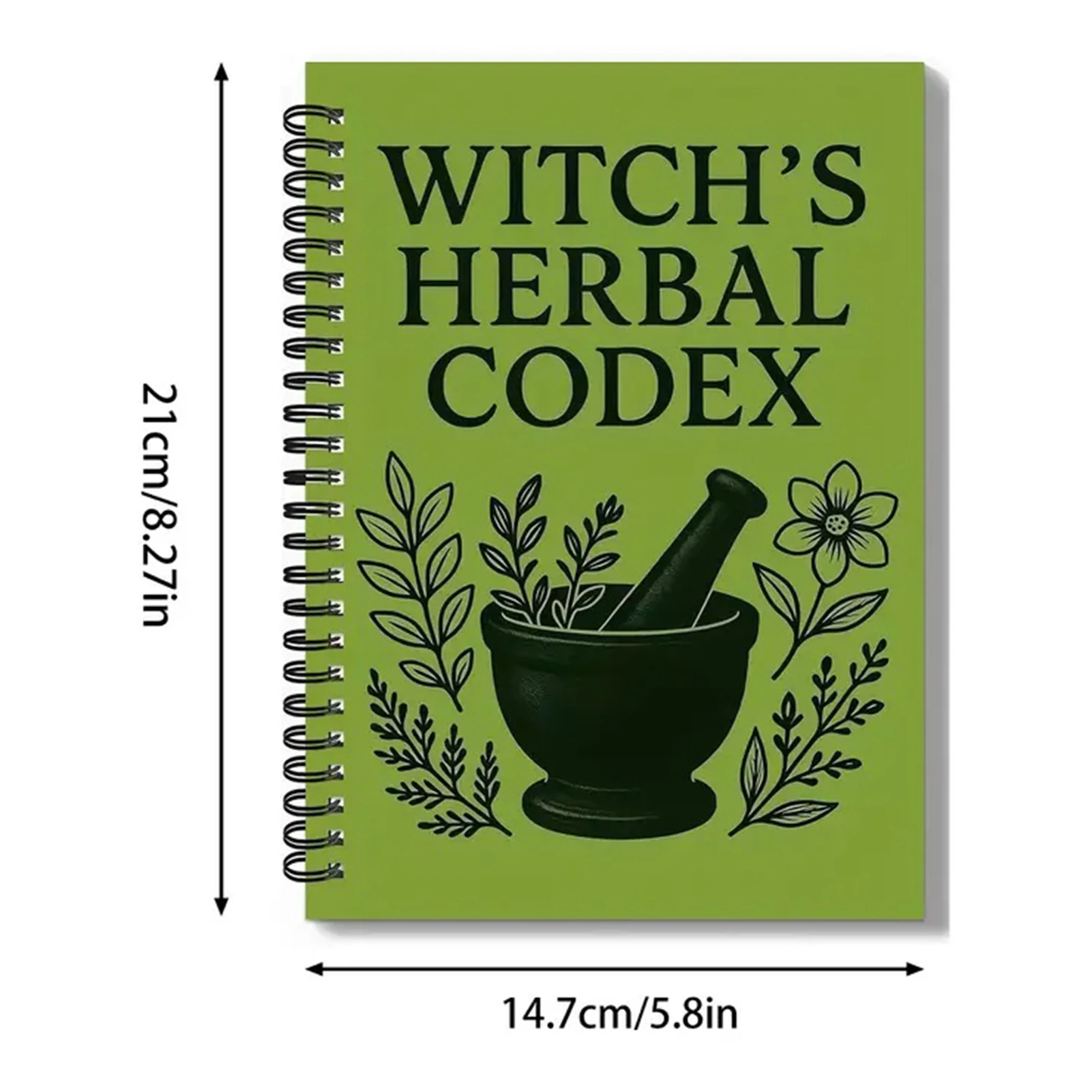 دفتر ملاحظات عشبي الساحرة المميز مع تخطيط منظم لتخطيط الحياة وتسجيل التمنيات الطبية #6