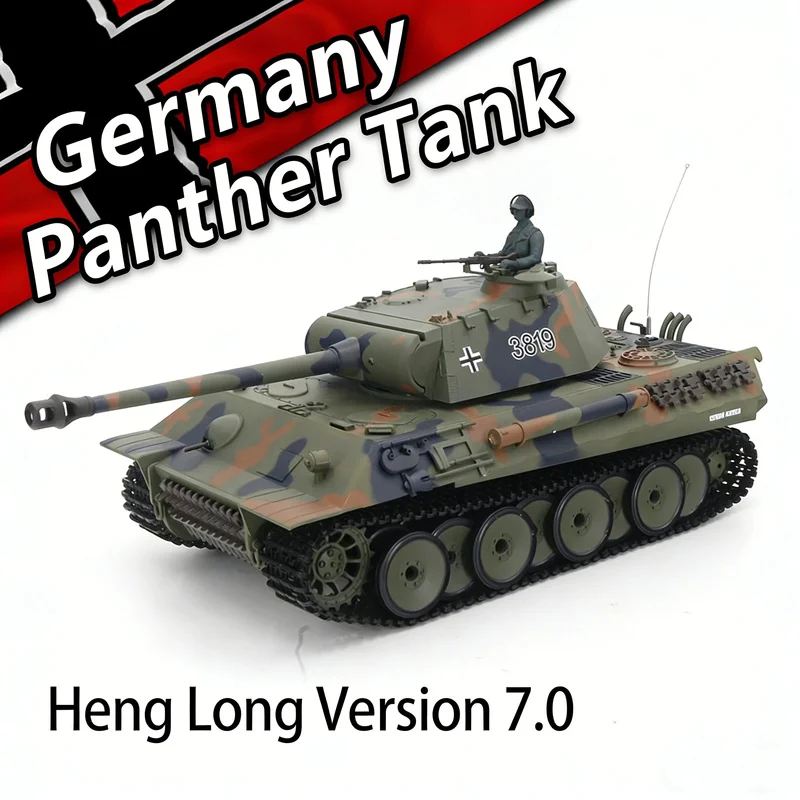 

Радиоуправляемая модель танка Heng Long 3819-1 «Немецкий Пантера» для мальчиков, для военных игр и хобби, для любителей военной тематики.