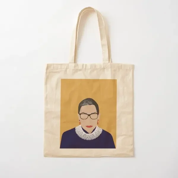 

Ruth Bader Ginsburg Cotton Canvas Bag Casual Ladies Shoulder Bag Fashion Handbag Women Reusable Travel Designer Tote Grocery